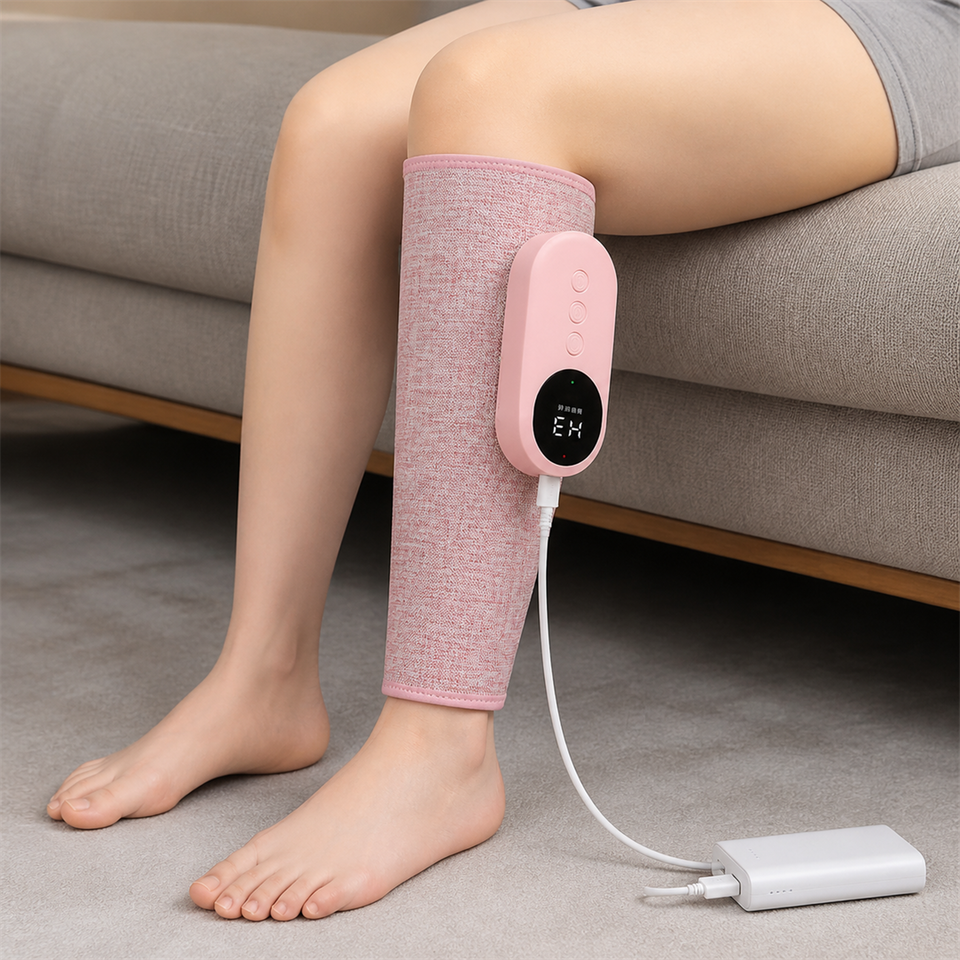CalfRevive™ Heated Calf Massager shown in everyday use