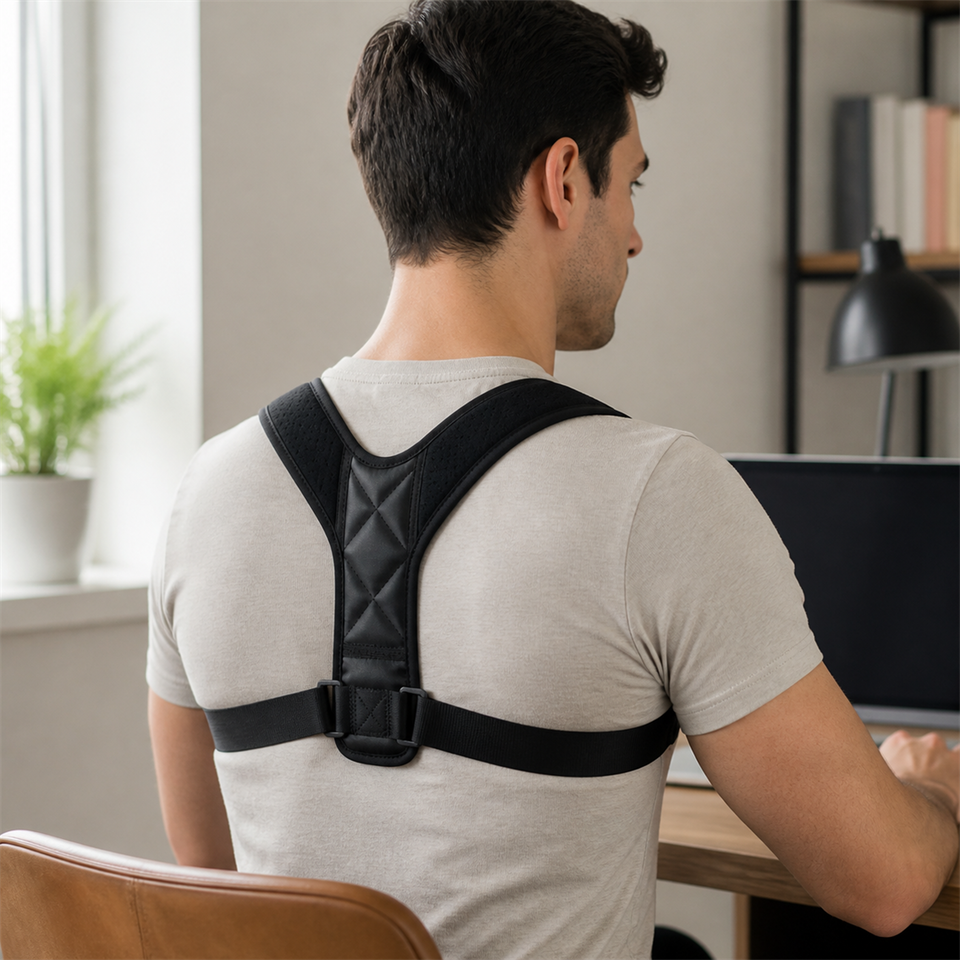 PostureFix™ Support Brace shown in everyday use