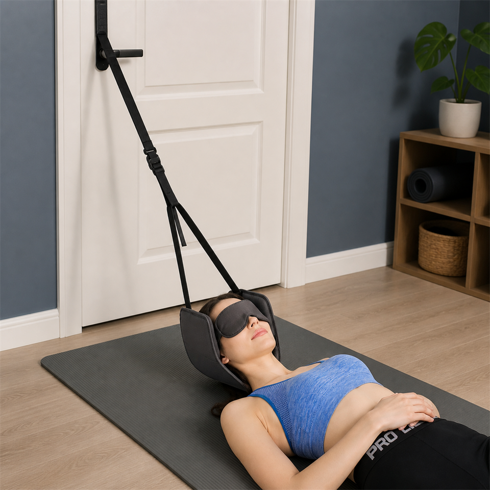 DeepRest™ Neck Hammock Stretcher shown in everyday use