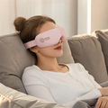 VisionRelief™ Heated Eye Massager shown in everyday use