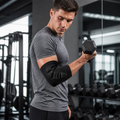 ElbowGuard™ Compression Support Brace shown in everyday use