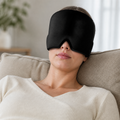 MigraineCool™ Cooling Relief Cap shown in everyday use