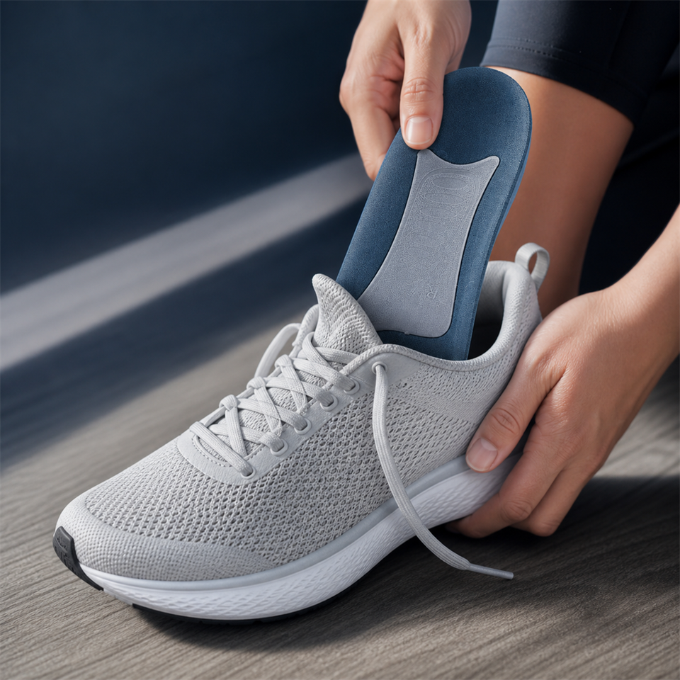 ArchEase™ Orthopedic Arch Support Insoles shown in everyday use
