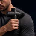 DeepTissue Pro™ Percussion Massage Gun fit and operation detail