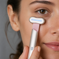 VisionRelief™ Pro Light & Heat Eye Massager fit and operation detail