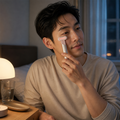 VisionRelief™ Pro Light & Heat Eye Massager in a second everyday setting