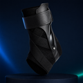 AnkleGuard™ Adjustable Support Brace included items and scale