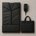 InfraHeat™ Far-Infrared Sauna Blanket included items and scale