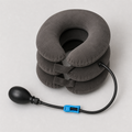 NeckLift™ Inflatable Cervical Traction Collar included items and scale