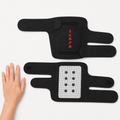 ThermaKnee™ Self-Heating Knee Support (Pair) included items and scale