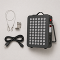 RedRevive™ Red & Infrared Light Panel included items and scale