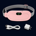 CycleEase™ Heated Period Cramp Belt included items and scale