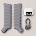 LegRevive™ Air Compression Leg Massager included items and scale