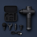DeepTissue Pro™ Percussion Massage Gun included items and scale
