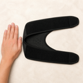PatellaGuard™ Knee Support Strap included items and scale