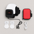 KneeRevive™ Heat & Vibration Knee Massager included items and scale