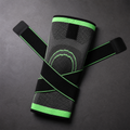 FlexKnee™ Sports Compression Sleeve included items and scale